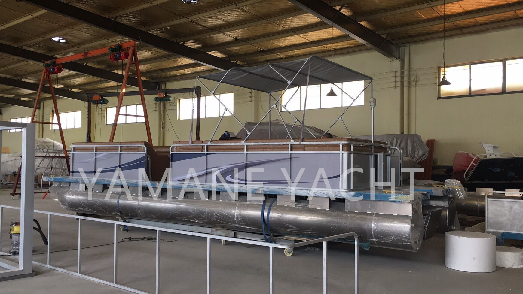 アルミポンツーンボートやまね