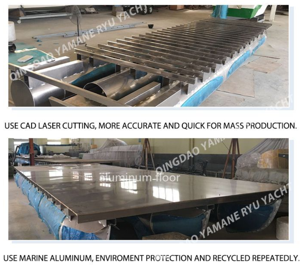 アルミポンツーンボート製作写真-2