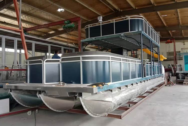 アルミニウム-アルミニウム-ダブルデッキ-ポンツーン-ボート-ヤマネ-ヨット-メーカー-(2)
