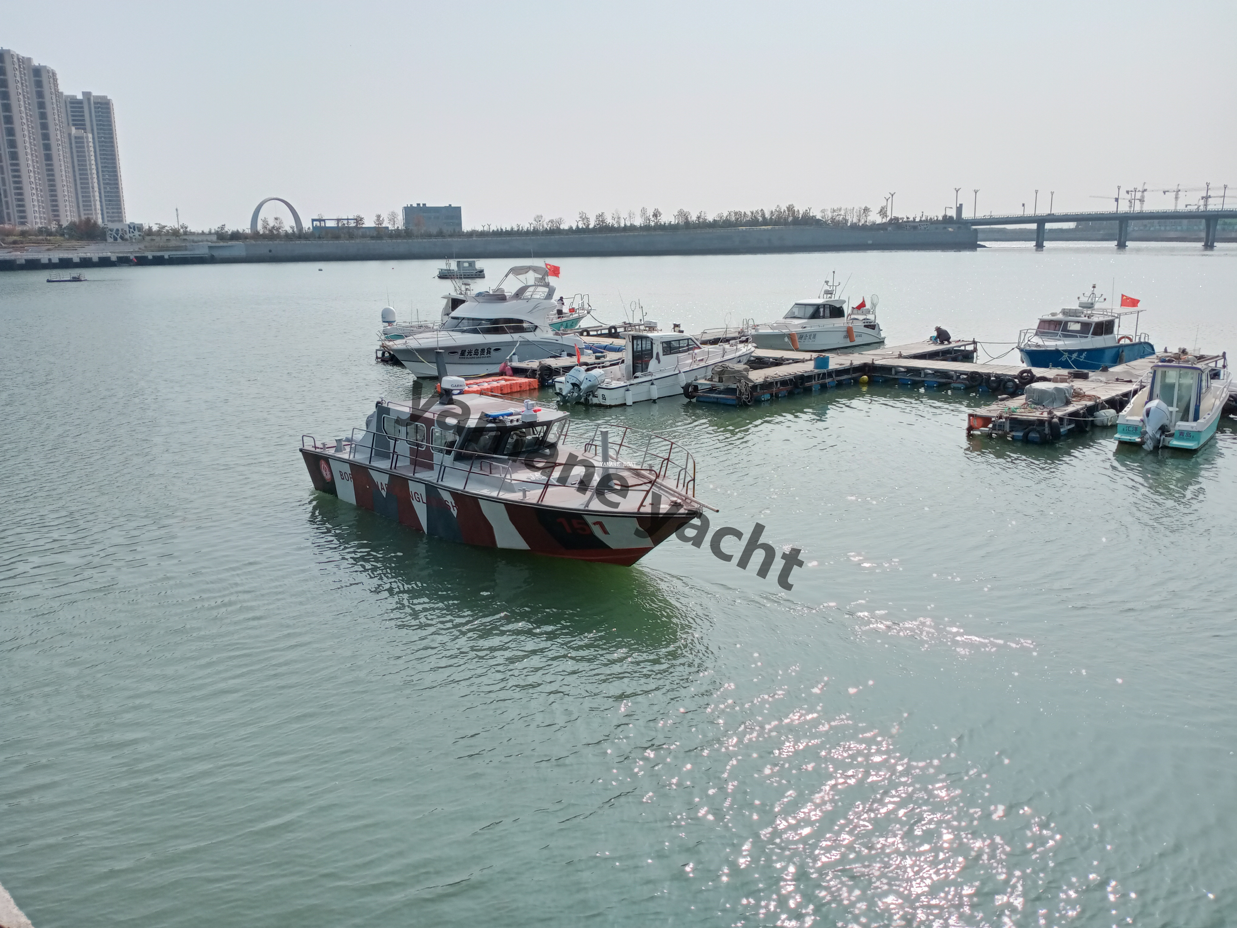 11.3m 36フィートアルミニウム製パイロットキャビンパトロールボート 