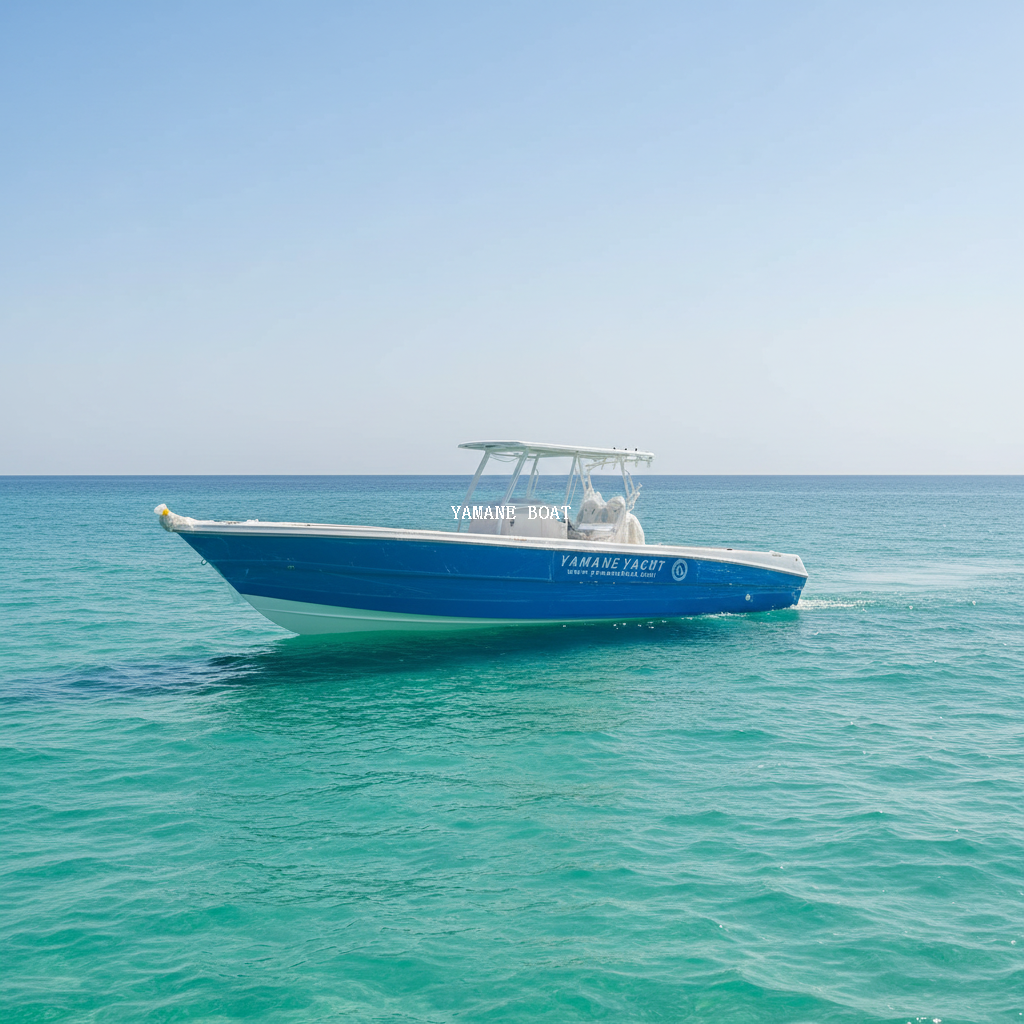 SG950B 9.5 メートルグラスファイバーセンターコンソールスポーツフィッシングボートハードトップ付き 